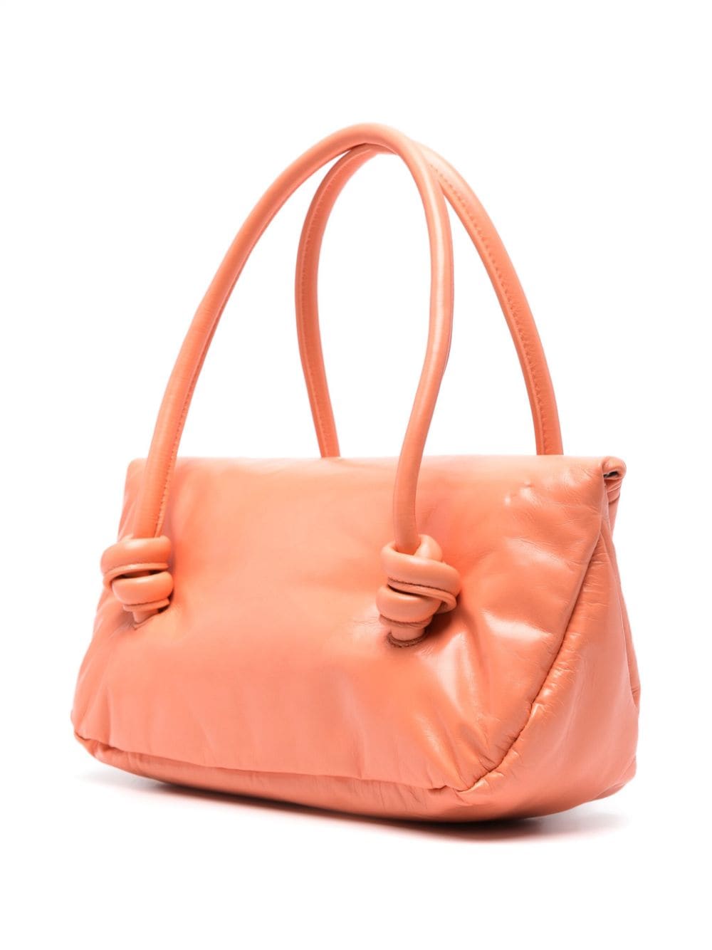 Shop Jil Sander Small Padded Shoulder Bag In Orange
