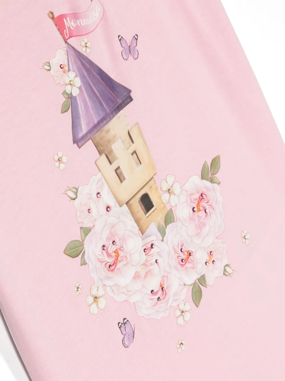 Monnalisa T-shirt met print Roze