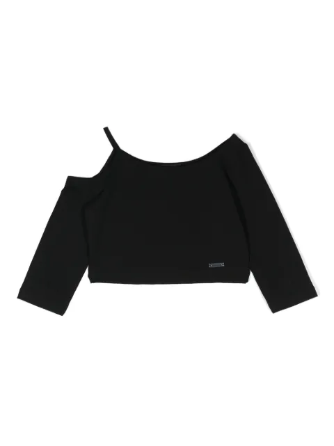 Monnalisa cut-out long-sleeved top