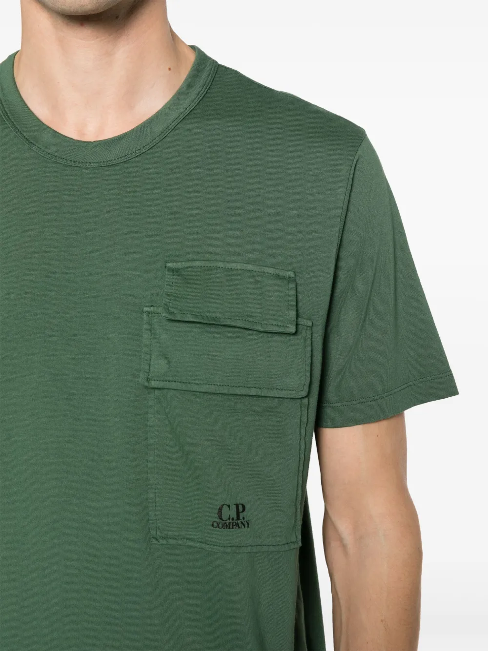 C.P. Company T-shirt met logoprint Groen