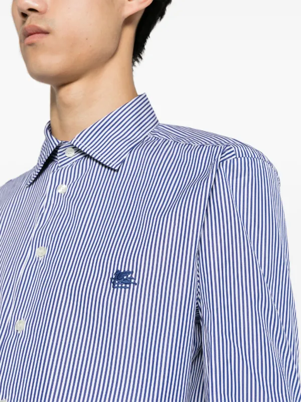 ETRO Camicia Pegaso a Righe | Blu | FARFETCH IT