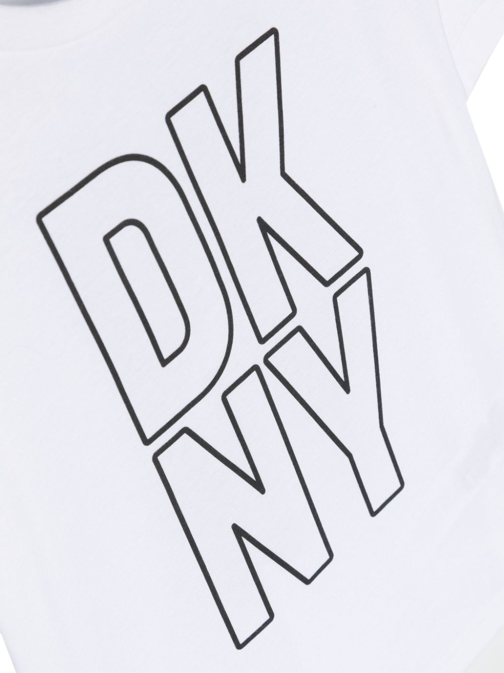 Dkny Kids Katoenen T-shirt met logoprint Wit