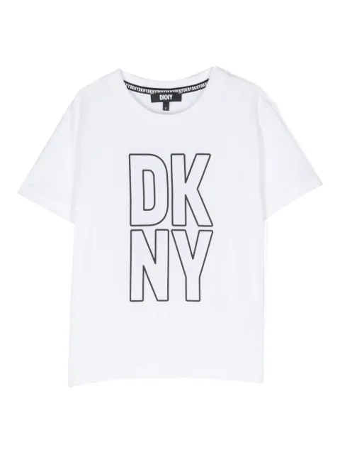 Dkny Kids logo-print cotton T-shirt