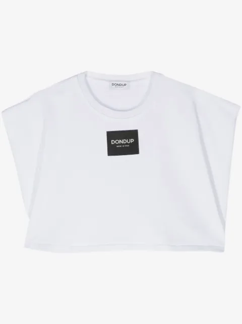 DONDUP haut crop à patch logo