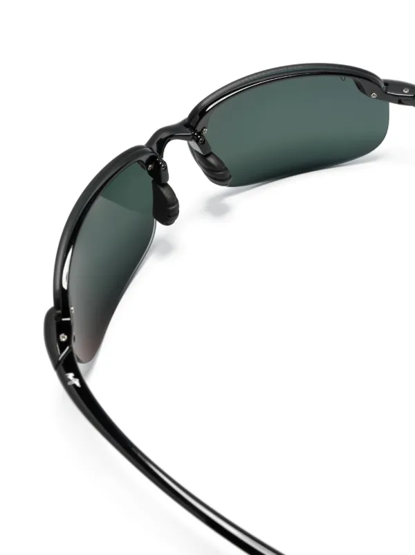 Maui Jim Ho'okipa スクエアフレーム サングラス | ブラック | FARFETCH JP