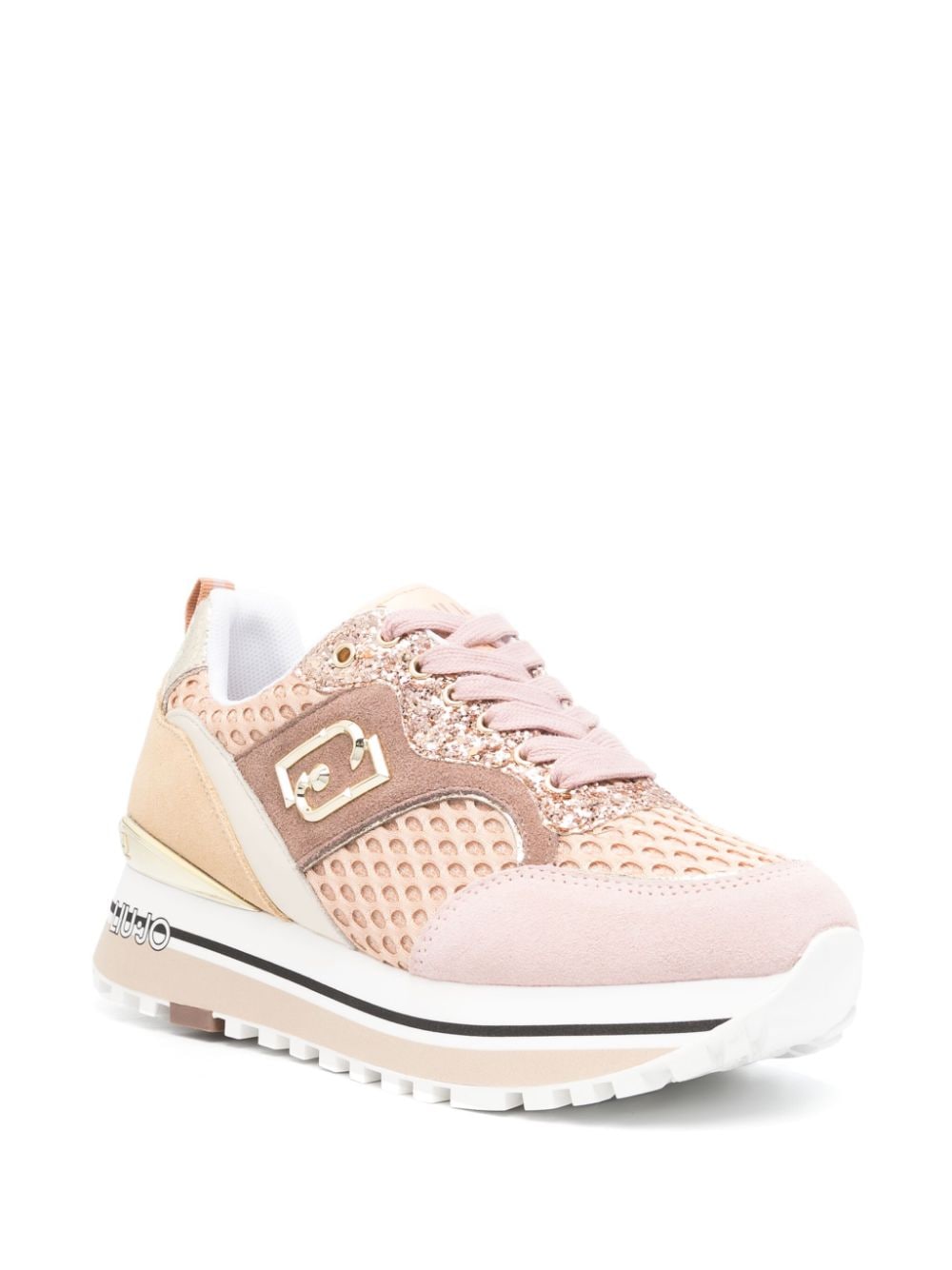 LIU JO Sneakers met logoplakkaat - Roze