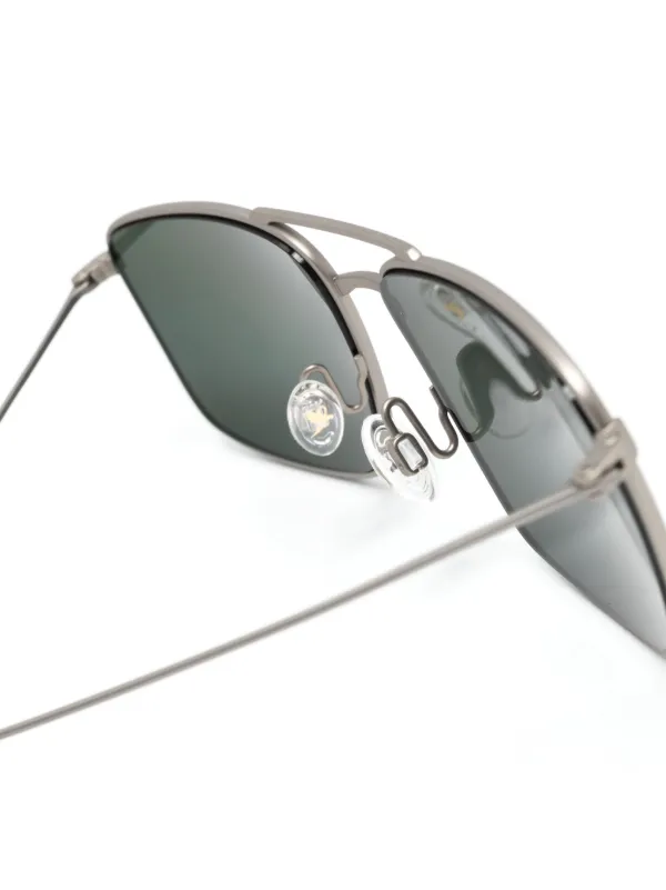 Maui Jim Aeko square frame Sunglasses Silver FARFETCH BH