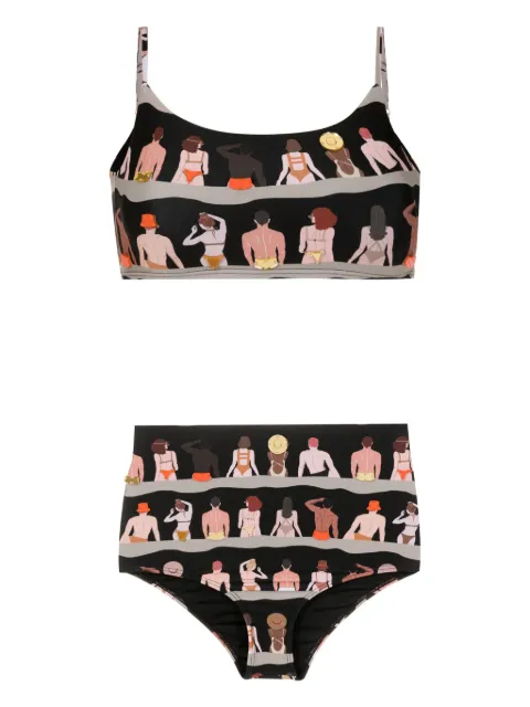 Amir Slama graphic-print bikini