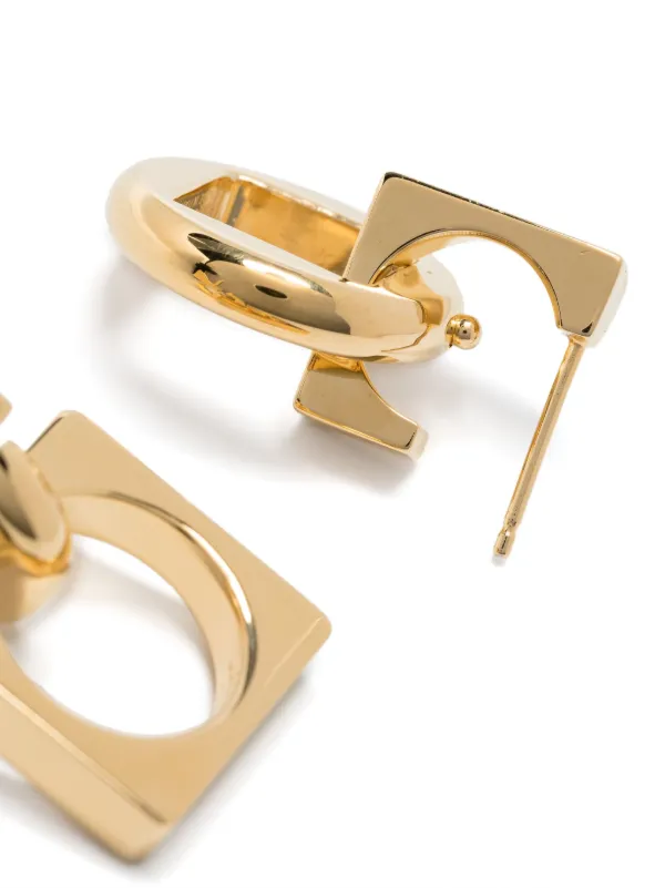 JACQUEMUS[正規品/送料関税込] The Rond Carre earrings ピアス Jacquemus Les Boucles Rond Carre ピアス | ゴールドトーン