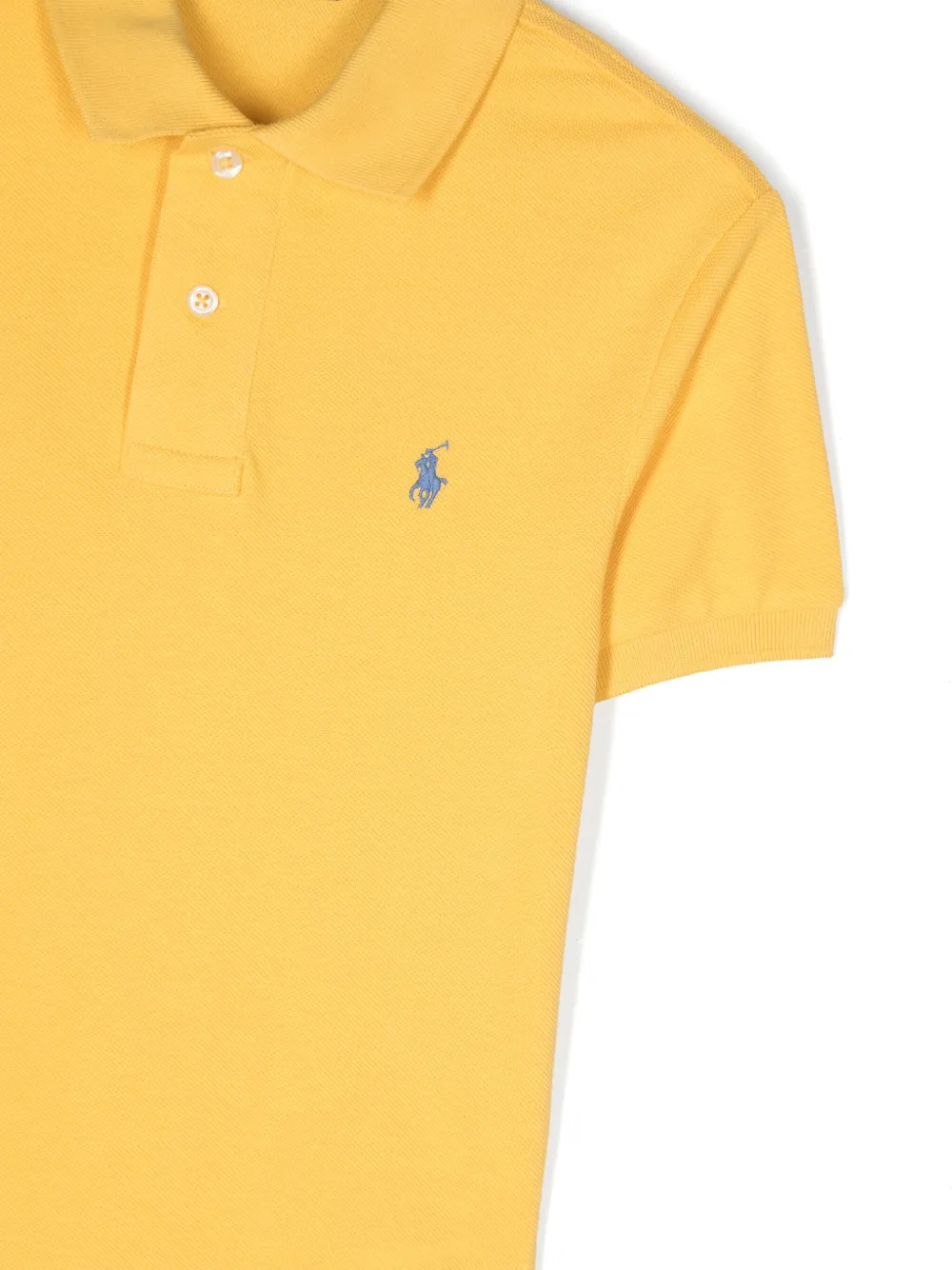 Shop Ralph Lauren Polo Pony-motif Polo Shirt In Yellow