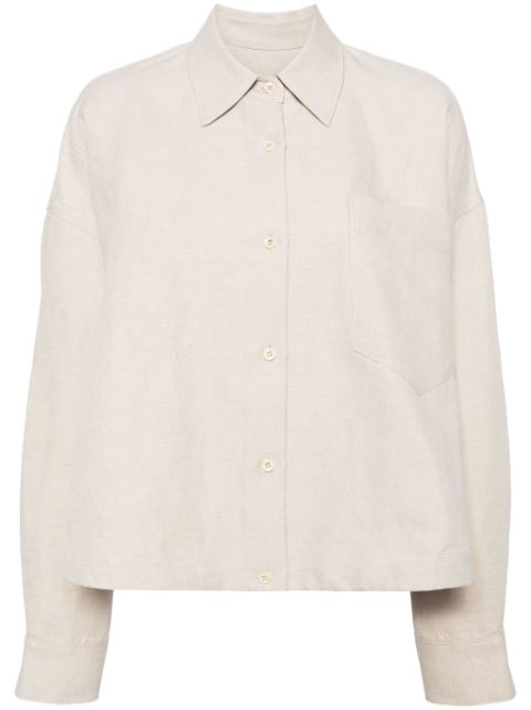 JNBY oversized linen-blend shirt Women