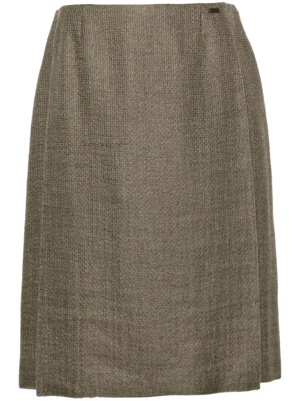美品✨CHANEL 90’s Vintage Tweed Midi Skirt 22754891_52893513_600.jpg