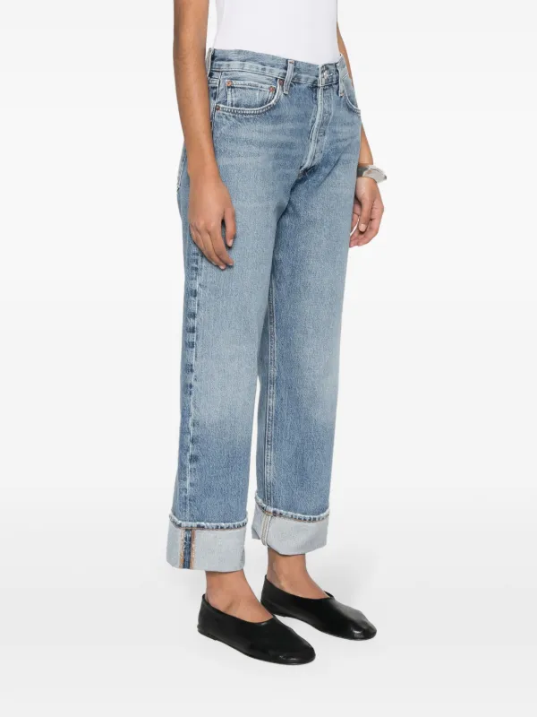 【Agolde】 Fran mid-riseストレートジーンズ AGOLDE Fran cropped mid-rise straight-leg jeans | NET-A-PORTER