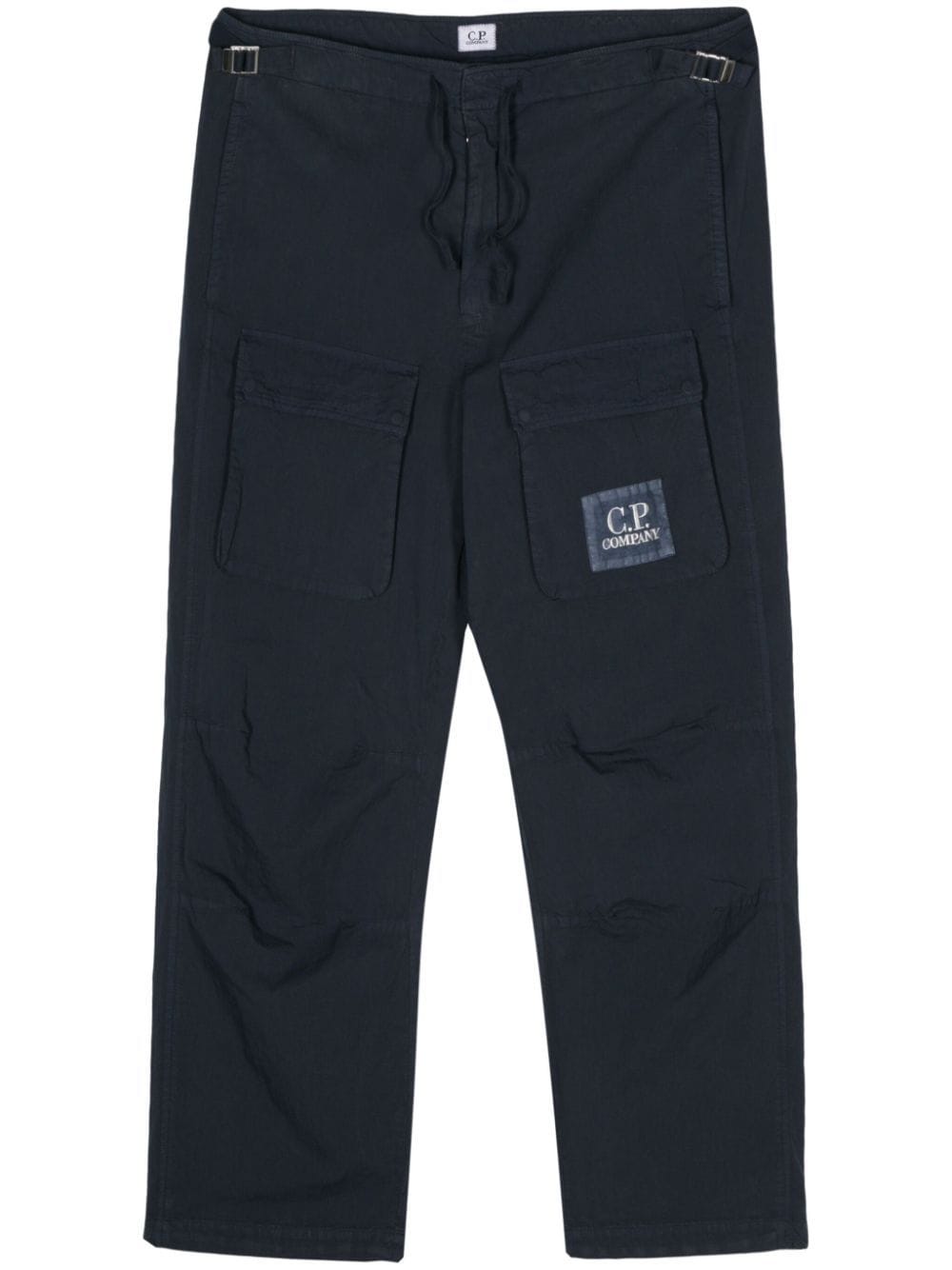 C.P. COMPANY LOGO-APPLIQUÉ CARGO PANTS