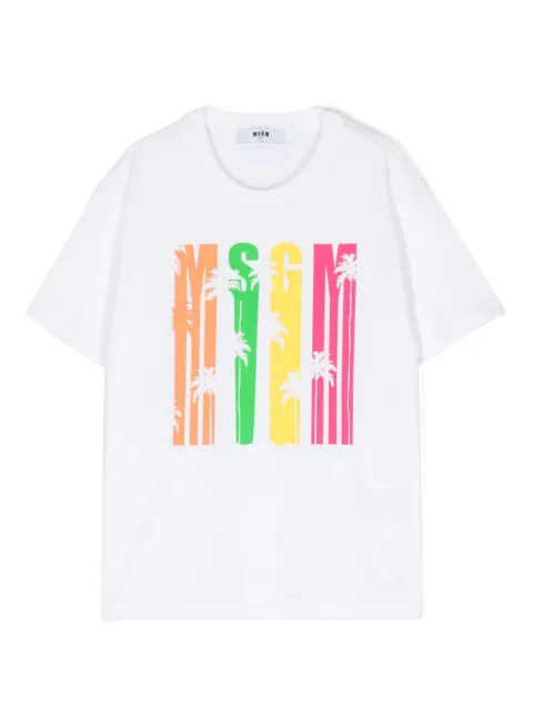 MSGM Kids logo-print cotton T-shirt