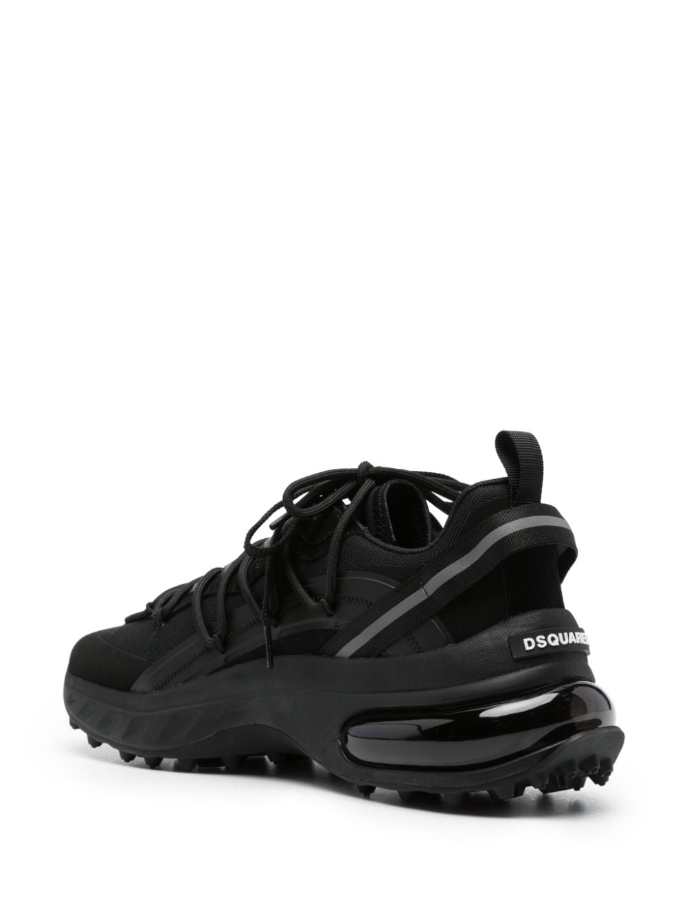 Shop Dsquared2 Null Panelled Sneakers In Black