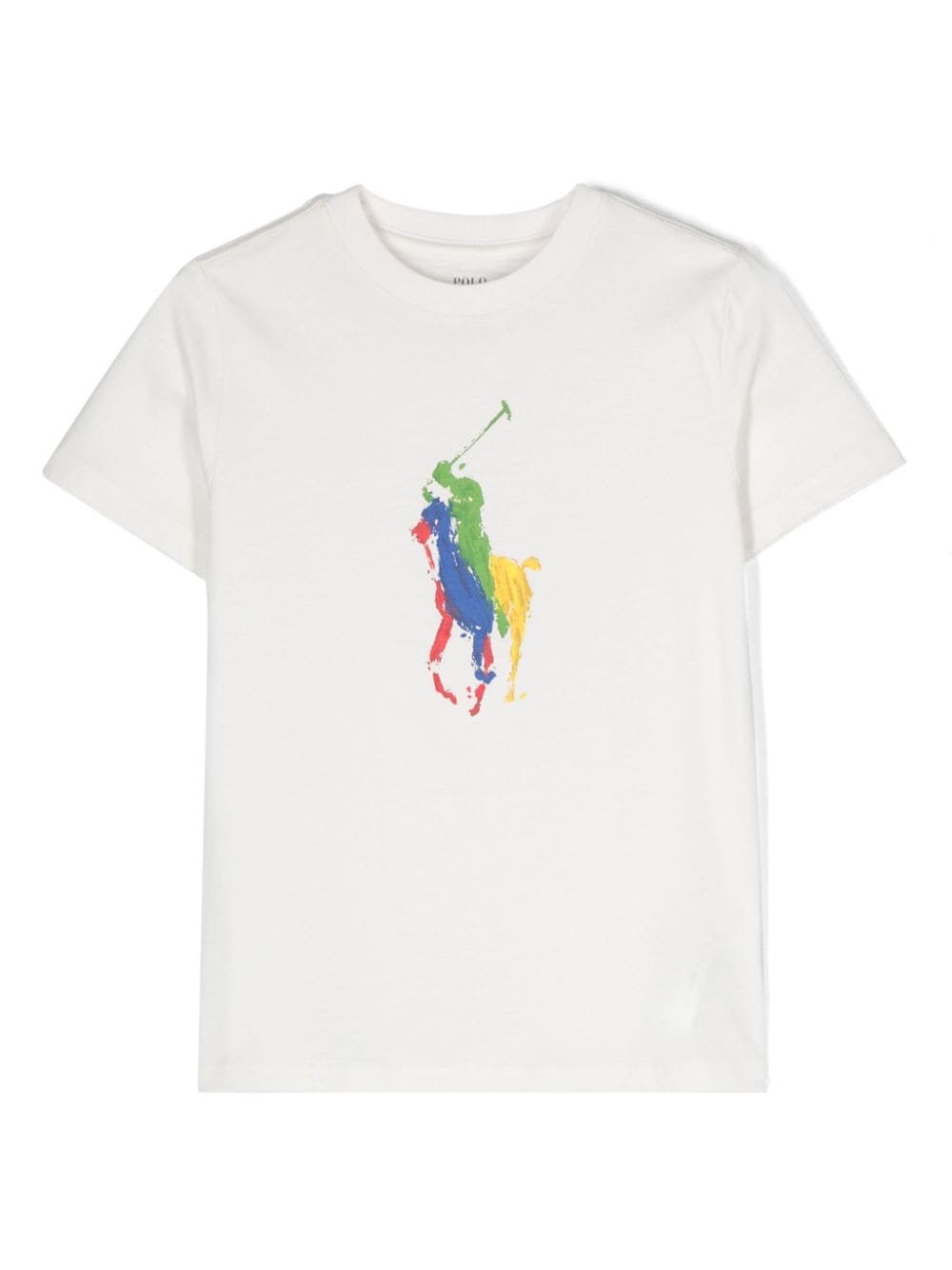 Ralph Lauren Kids T-shirt met logopatroon Wit