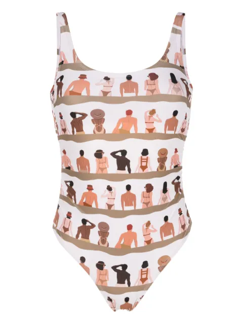 Amir Slama graphic-print one-piece swimsuit