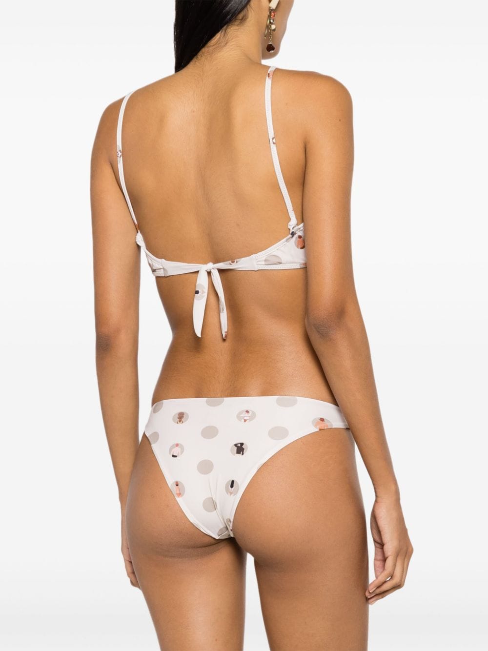 Shop Amir Slama Graphic-print Two-piece Bikini Set In Neutrals
