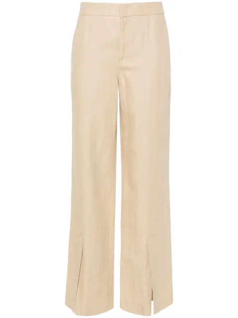 TWINSET slit-hem straight-leg trousers