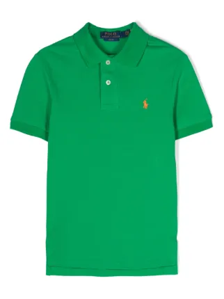 POLO RALPH LAUREN KIDS Camisa Polo Com Motivo Polo Pony | Verde