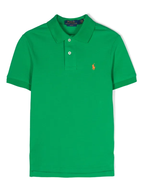 Polo Ralph Lauren ポロベア　ラガーシャツ キッズXL グリーン Polo Ralph Lauren ポロシャツ XL(18-20)TG/EG Polo Ralph Lauren
