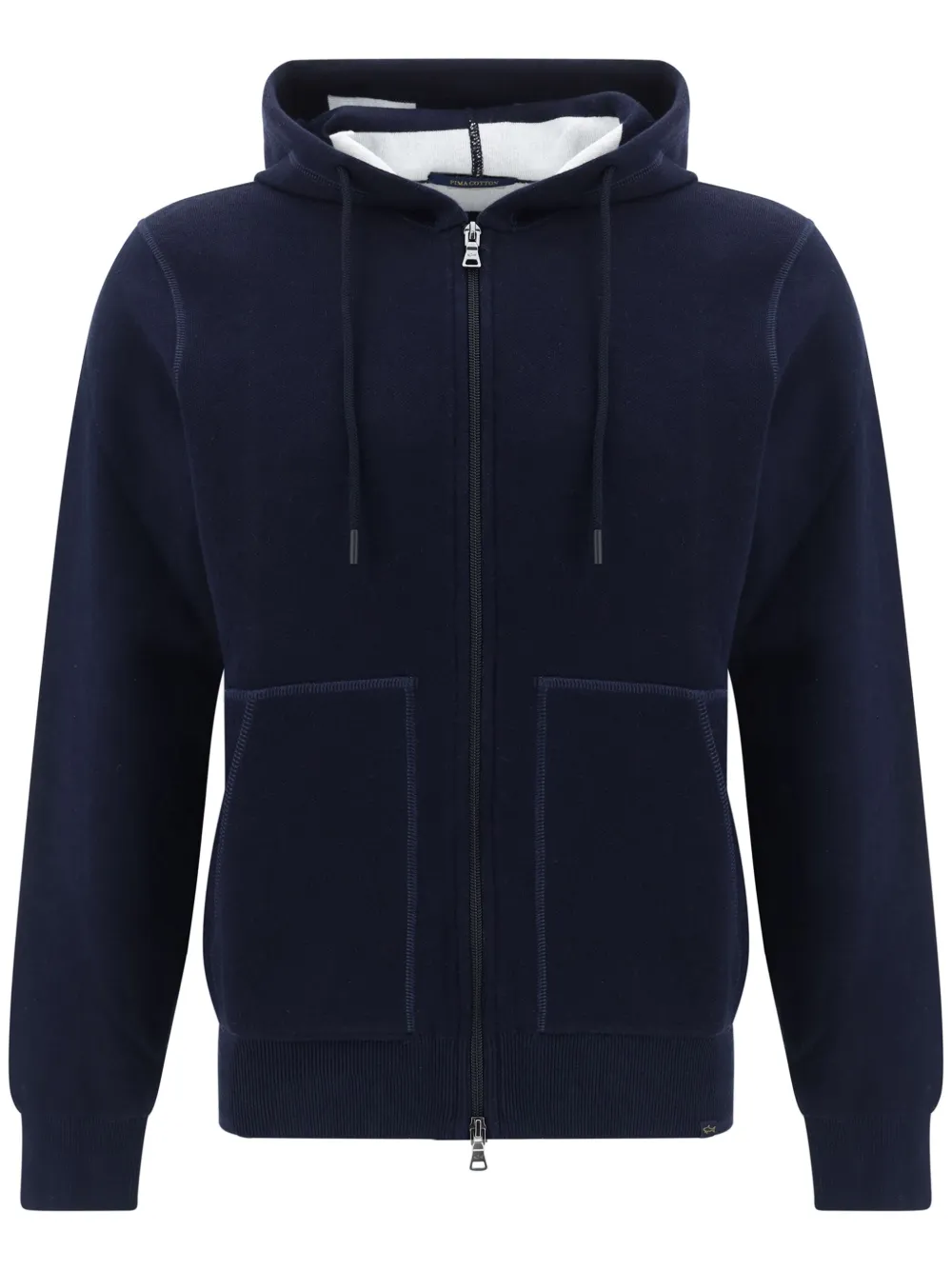 Paul & Shark Katoenen hoodie Blauw