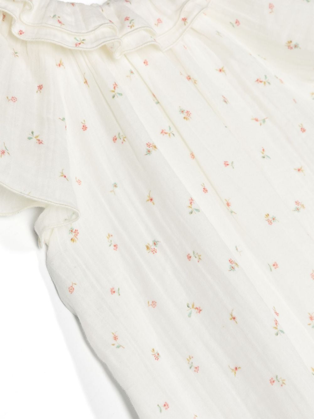 Bonpoint Nachthemd met bloemenprint Wit