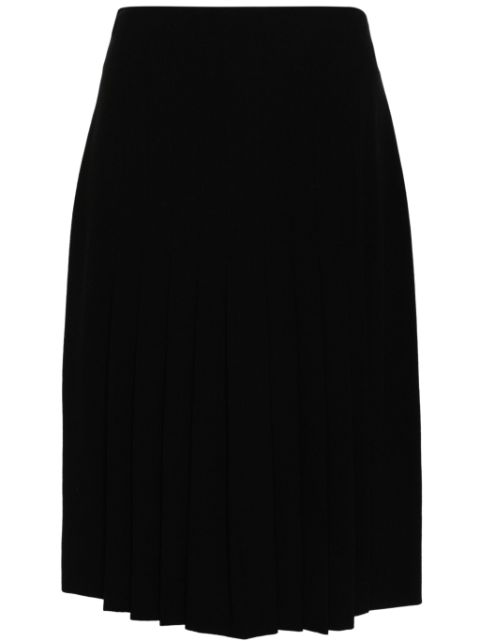 CHANEL 1990s pleated wool skirt Women