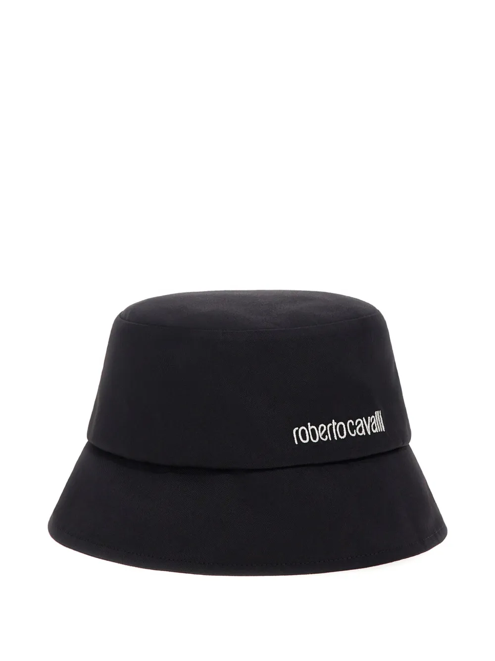 Roberto Cavalli logo-embroidered bucket hat - Nero