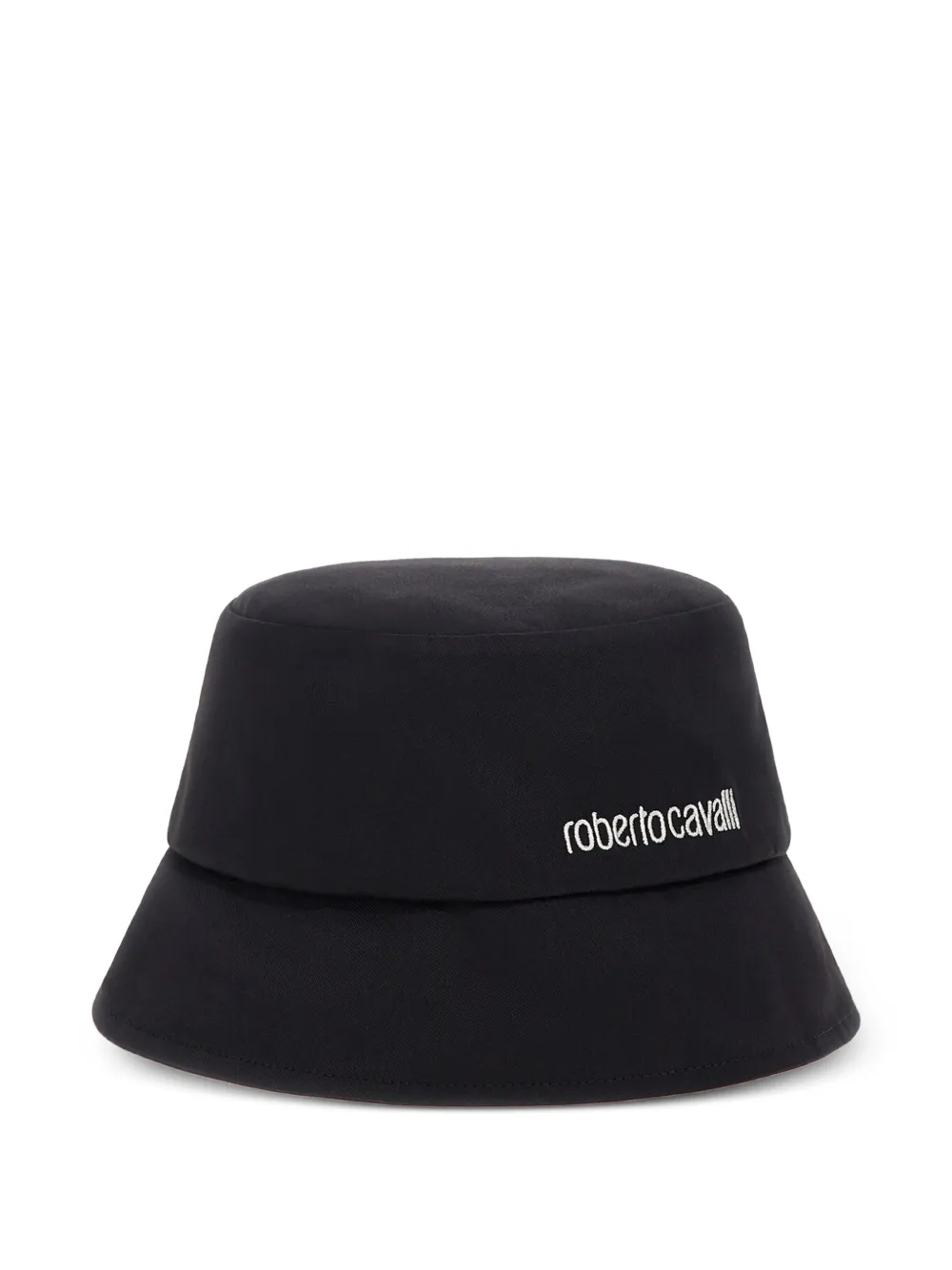 Roberto Cavalli logo-embroidered bucket hat - Nero