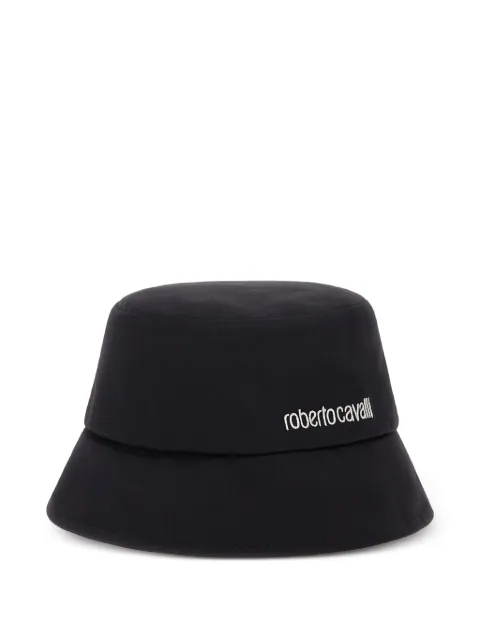 Roberto Cavalli logo-embroidered bucket hat
