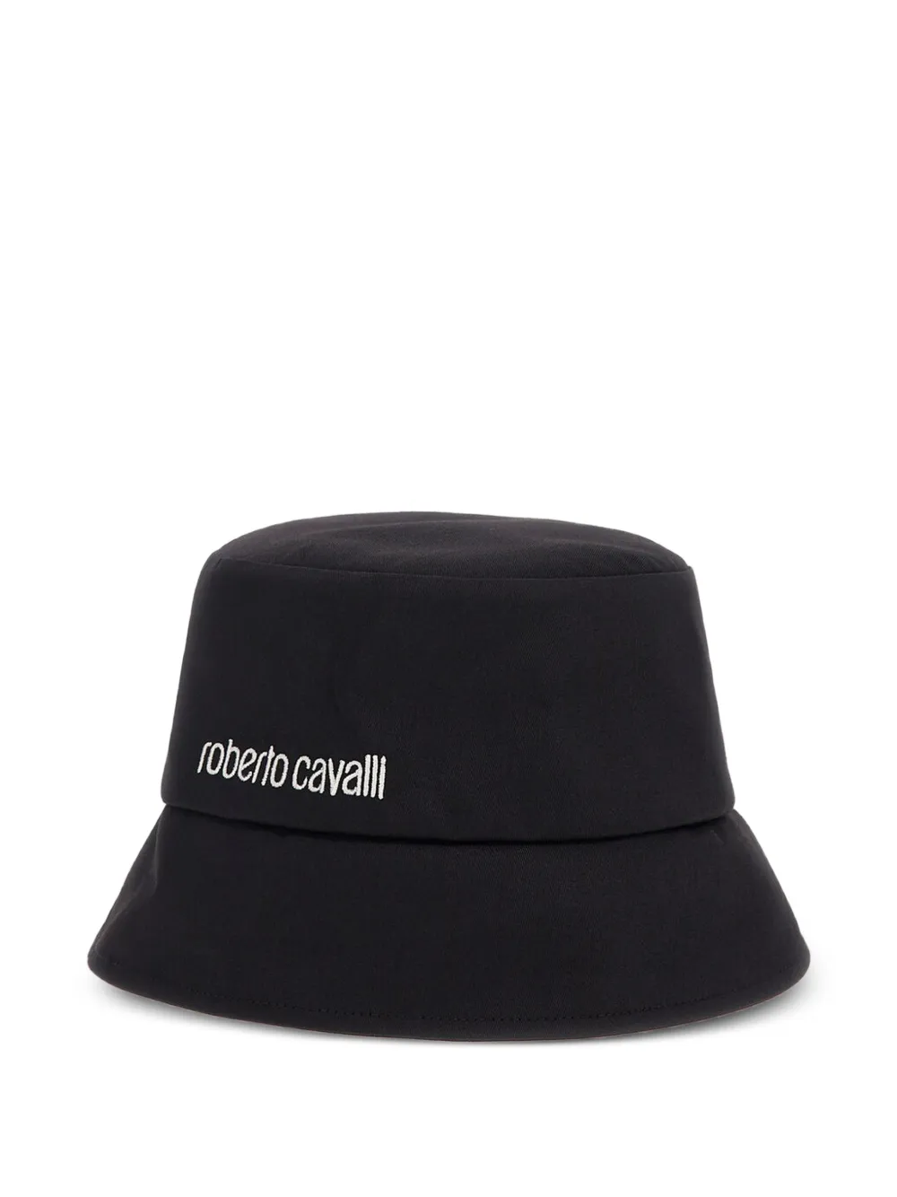 Roberto Cavalli Vissershoed met geborduurd logo Zwart
