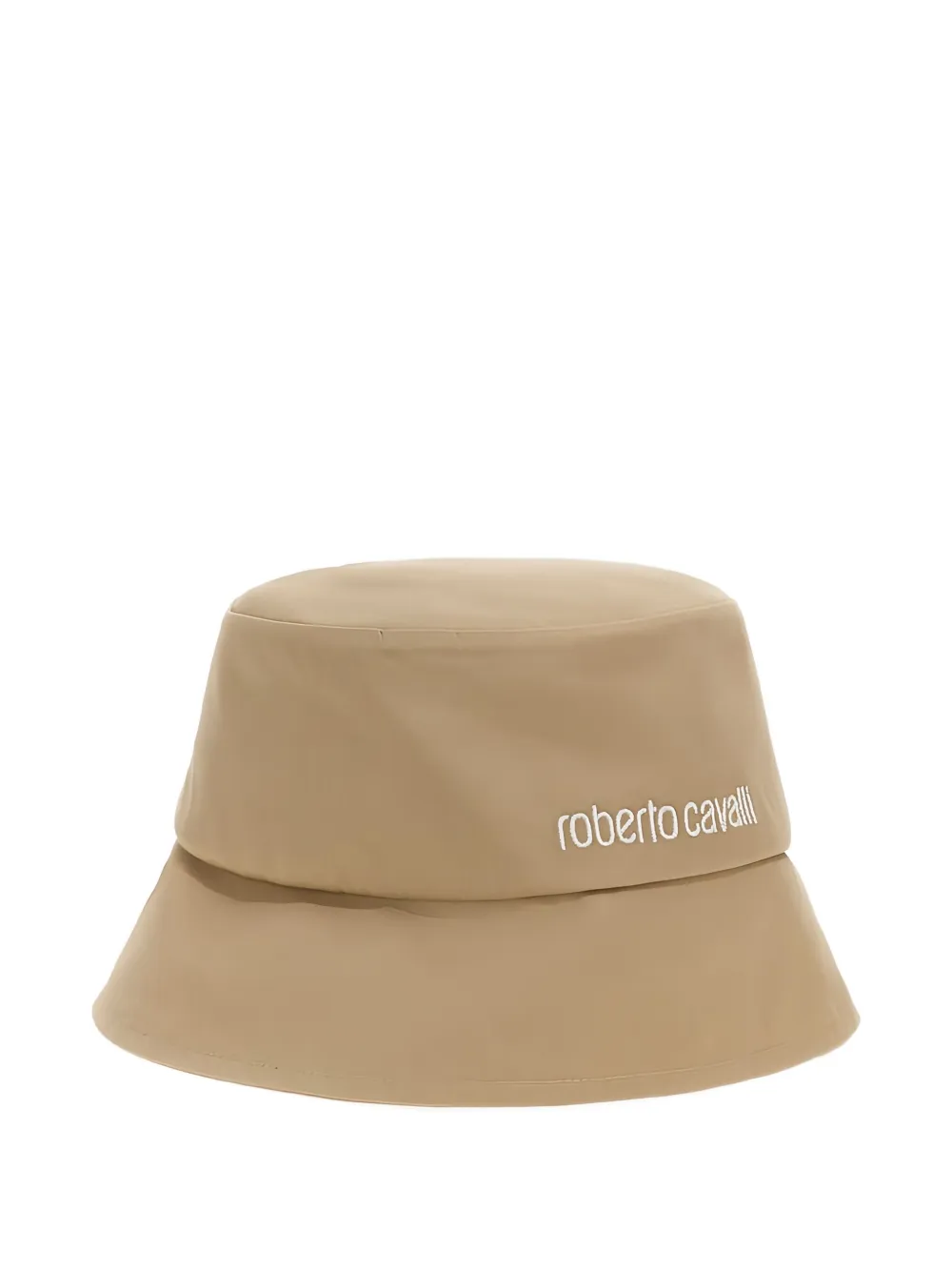 Roberto Cavalli embroidered-logo bucket hat - Beige