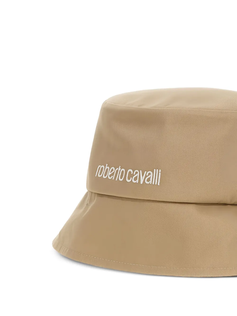 Roberto Cavalli Vissershoed met geborduurd logo Beige