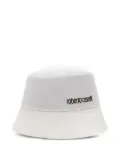 Roberto Cavalli embroidered-logo bucket hat - White