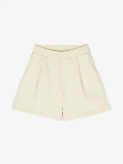 Bonpoint ribbed-waistband cotton shorts