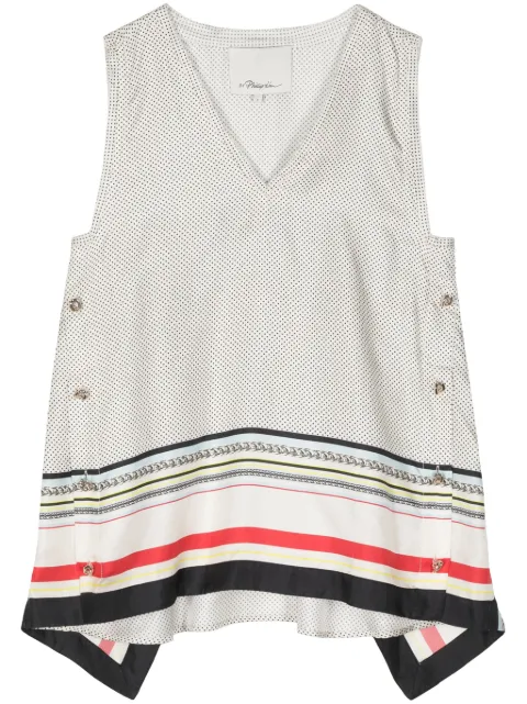 3.1 Phillip Lim NY Liberty sleeveless silk top