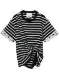 3.1 Phillip Lim striped cotton T-shirt - Black