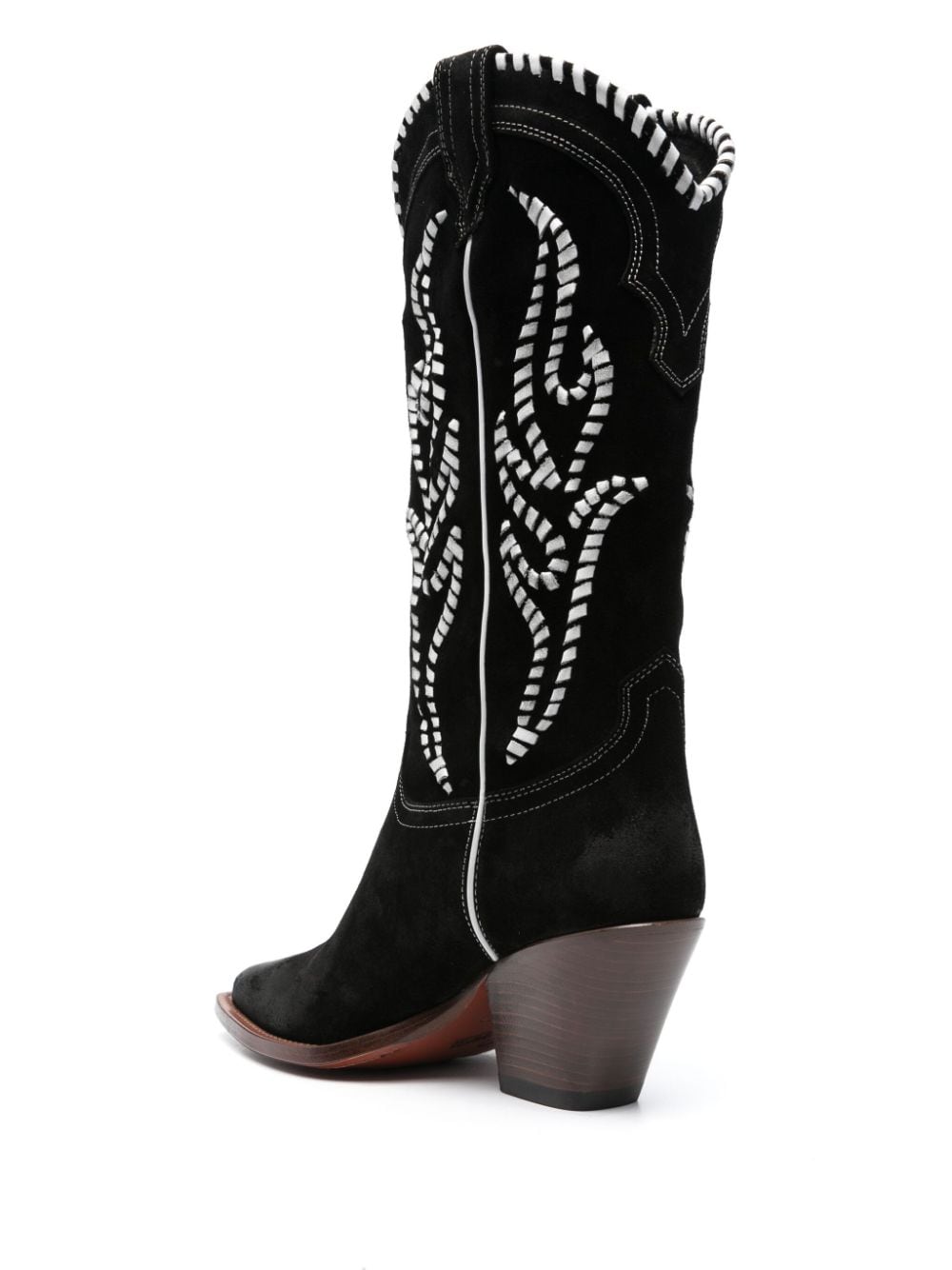 Shop Sonora Santa Fe 90mm Suede Boots In Black