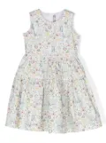 Il Gufo floral-pattern sleeveless dress - White