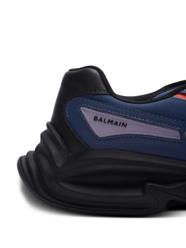 スニーカー Balmain Run-Row Sneaker Balmain Run-Row low-top Leather Sneakers | Blue | FARFETCH
