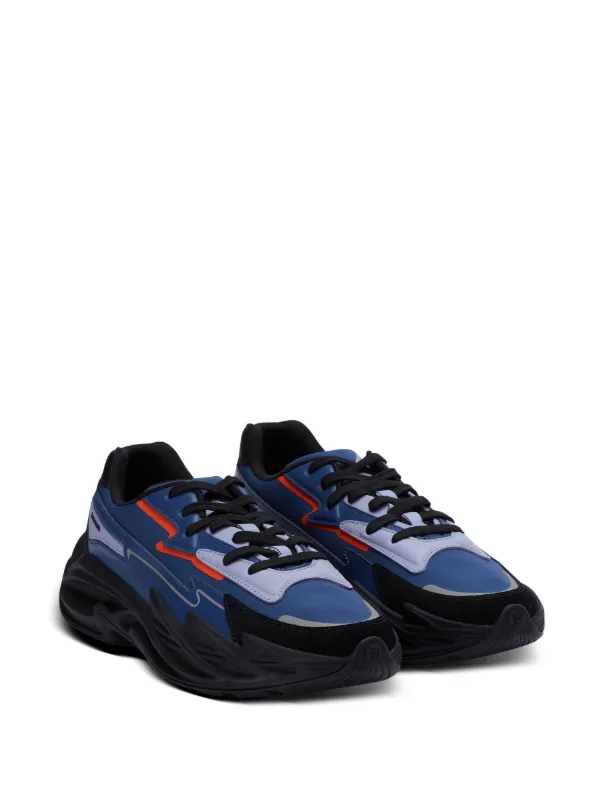 Balmain Run-Row low-top Leather Sneakers | Blue | FARFETCH