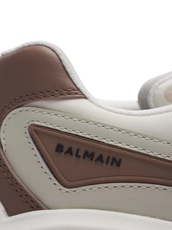 Balmain Run-Row レザースニーカー | ホワイト | FARFETCH JP