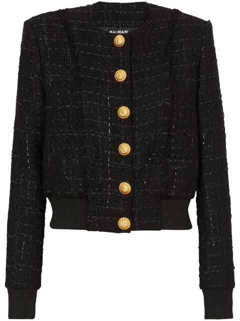 Balmain saco de tweed con botones