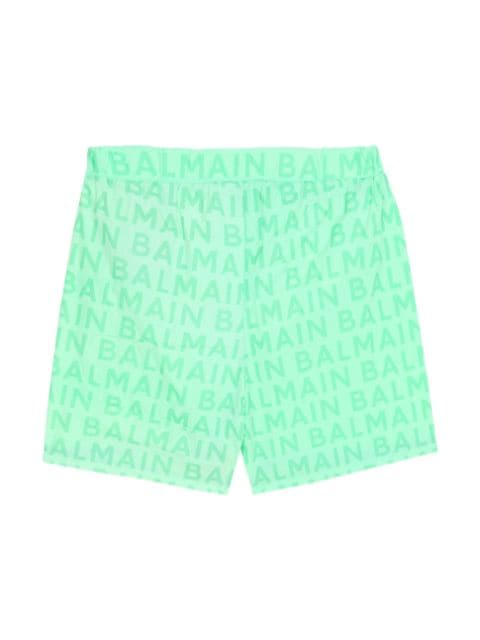 logo-print swim shorts