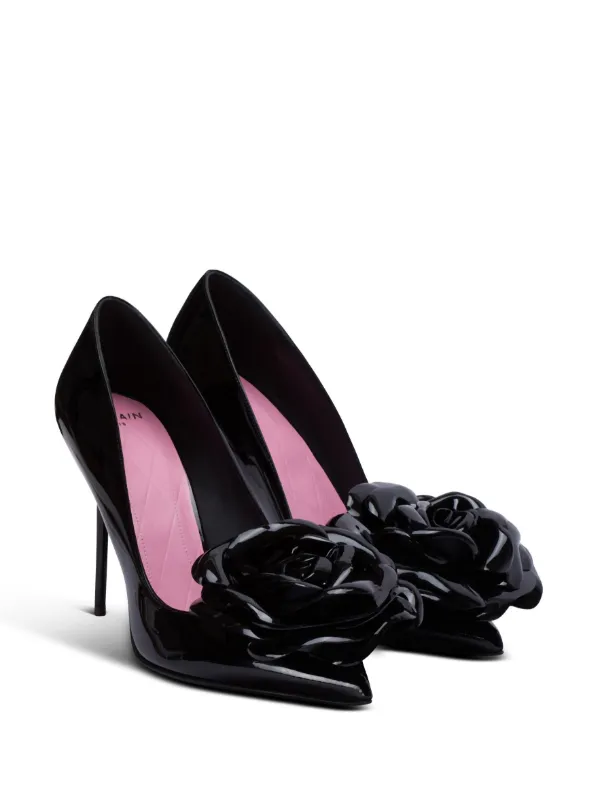 Ruby patent leather pumps