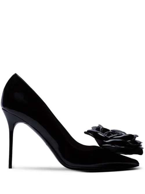 Escarpins Ruby 95 mm en cuir - Balmain - Modalova