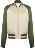 Balmain Paris logo-embroidered bomber jacket - Neutrals