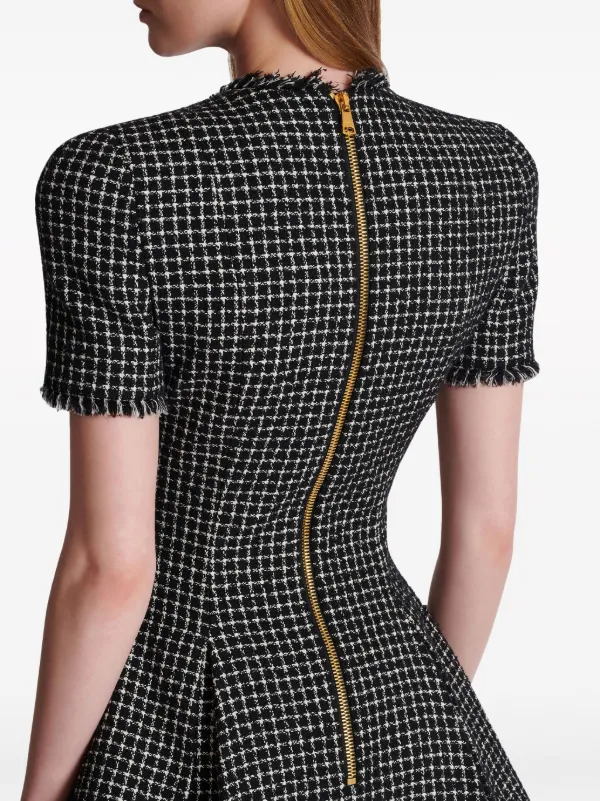 ワンピース Balmain Mini Abito In Tweed 22756233_52756871_600.jpg